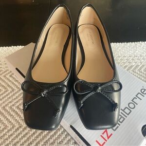 Liz Claiborne Black Flats